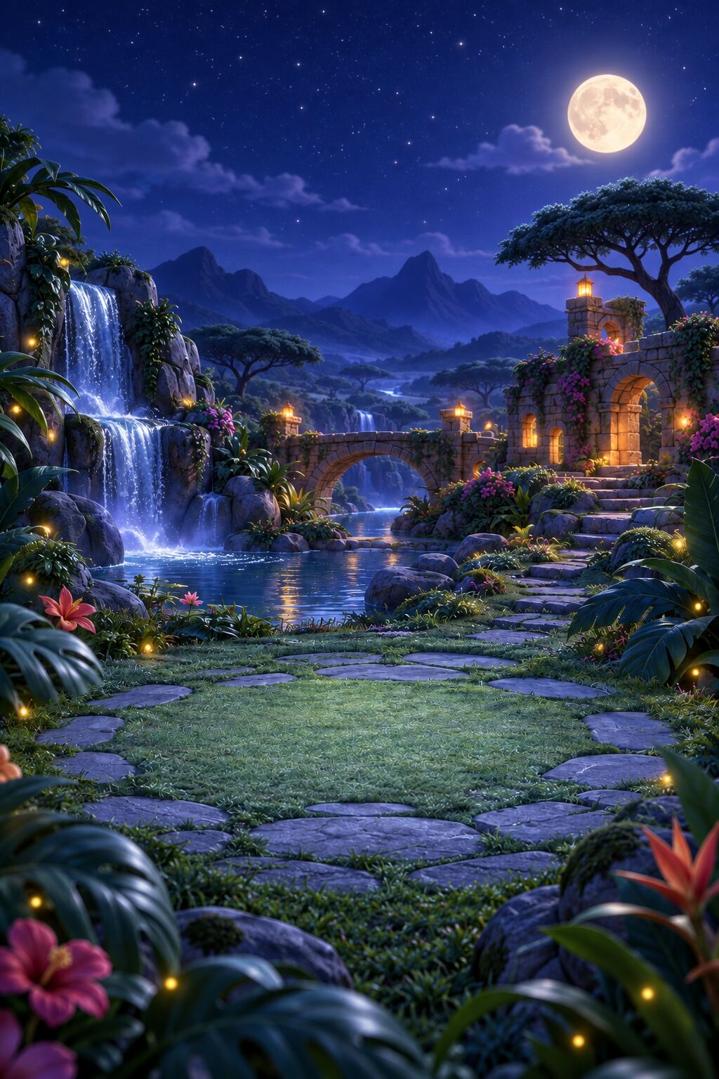 The sanctuary at night